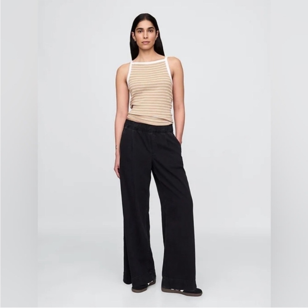 NWT! GAP Black Mid Rise Knit Easy Baggy Jeans 744816 🩷 SIZE XL TALL ONLY